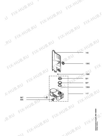 Взрыв-схема посудомоечной машины Privileg 20400UW - Схема узла Water softener 066